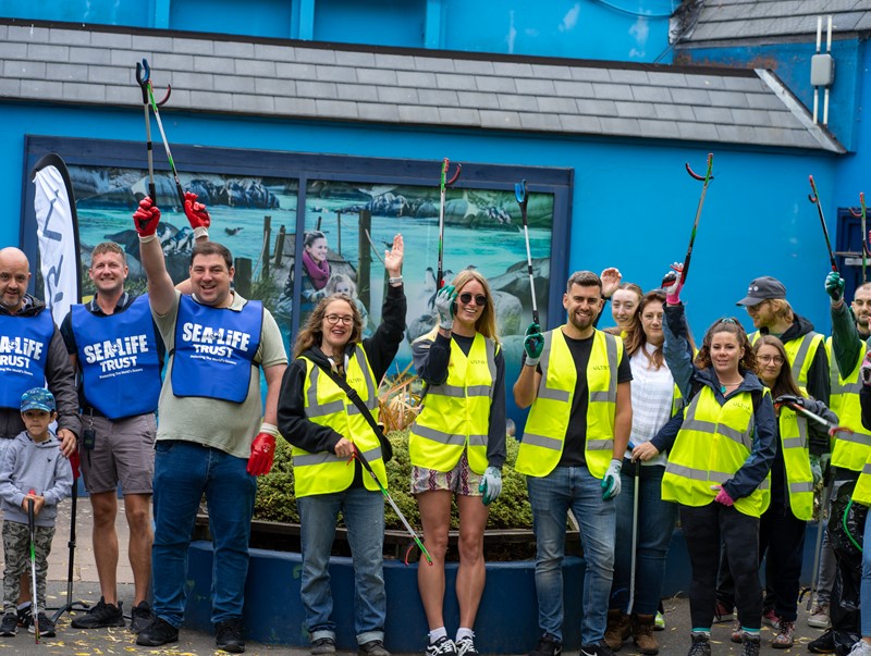 ULTRA and SEA LIFE Weymouth partner for a Beach Clean up